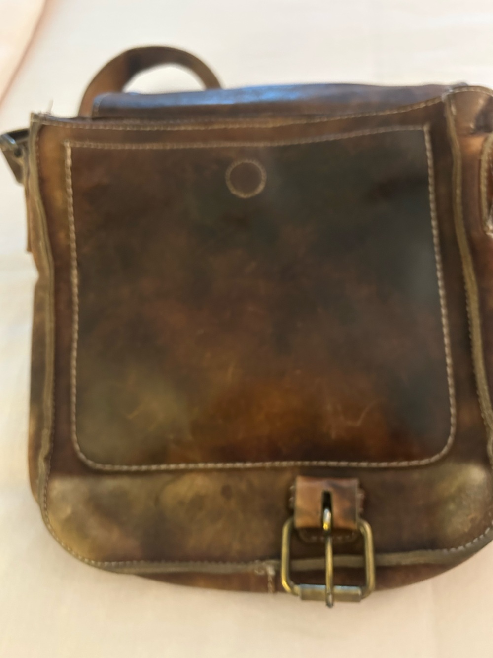 Bed Stu Brown Leather Studded Crossbody Bag - Picture 7 of 16